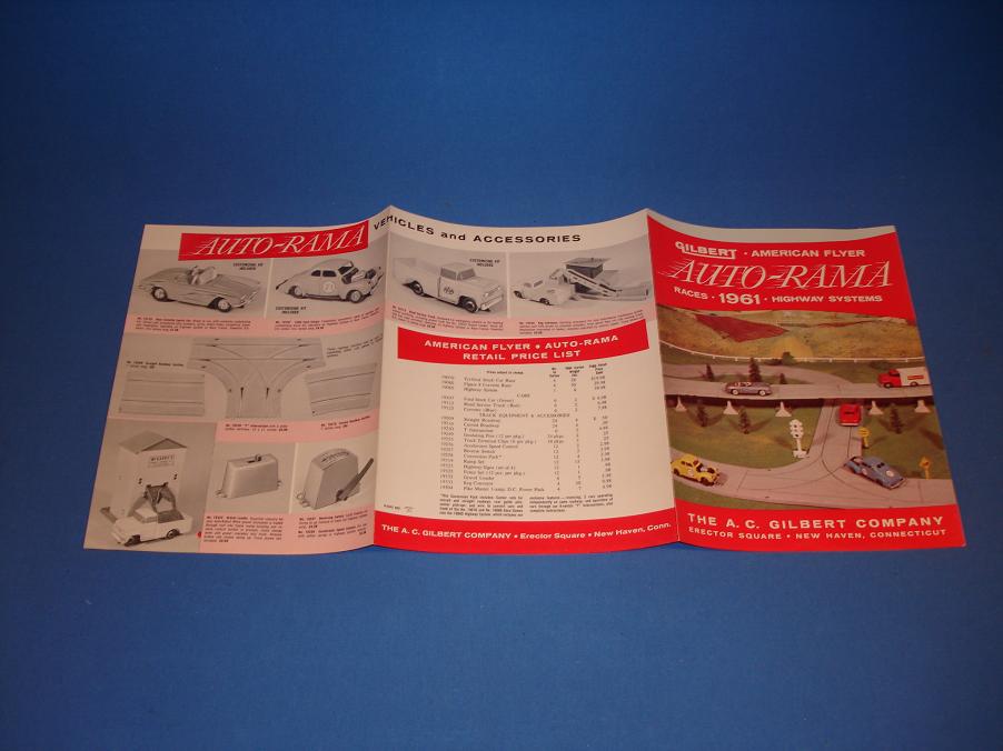 AC Gilbert Auto-Rama Slot Car Racing Catalog Back Covers