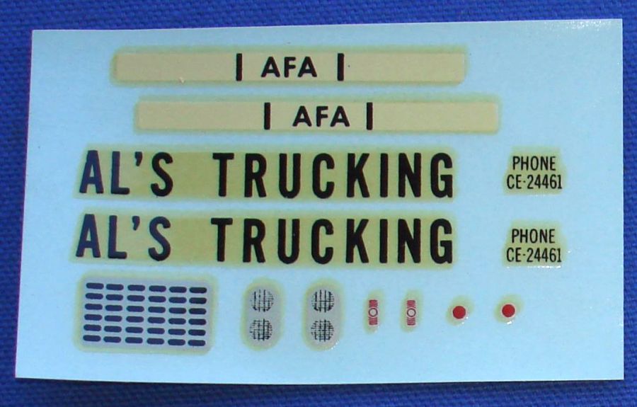 AC Gilbert American Flyer Auto Rama Slot Car Decal Sheet
