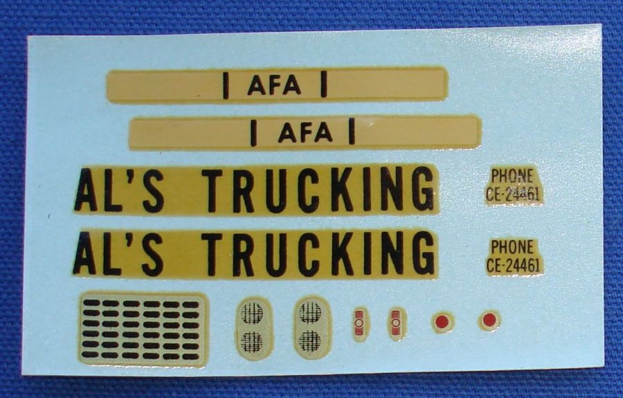AC Gilbert American Flyer Auto Rama Slot Car Decal Sheet