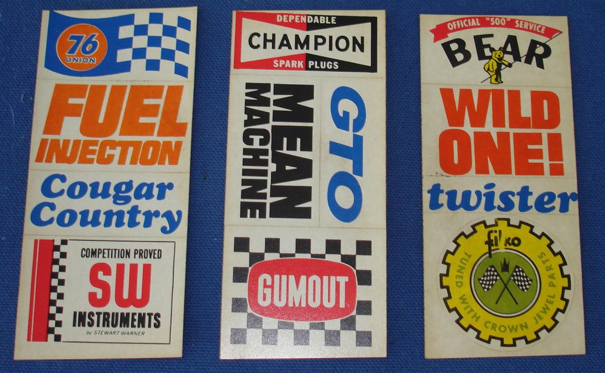 Vintage Automotive Stickers