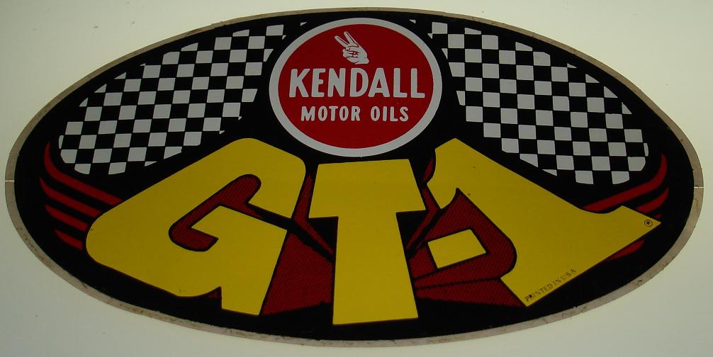 Vintage Decals Kendall Motor Oils GT-1 Oval Decal