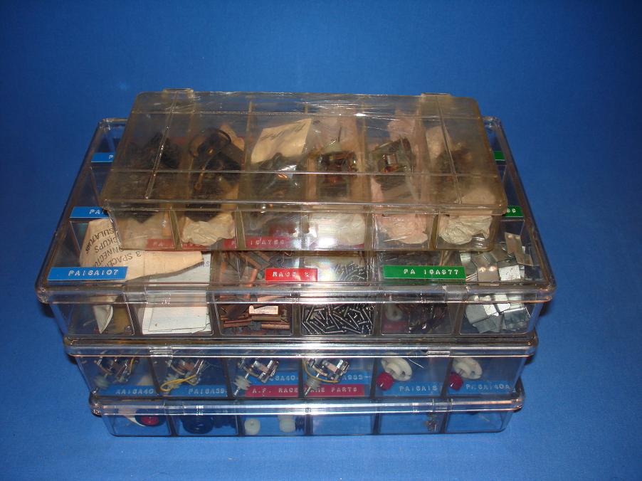 AC Gilbert American Flyer Auto-Rama Slot Car Racing Parts Collection Boxes