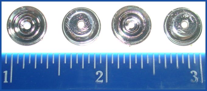 Aurora Super Model Motoring 1:48 Scale Slot Car Racing Chassis Part #8716 Chassis Chassis Chrome Wheels Hubs