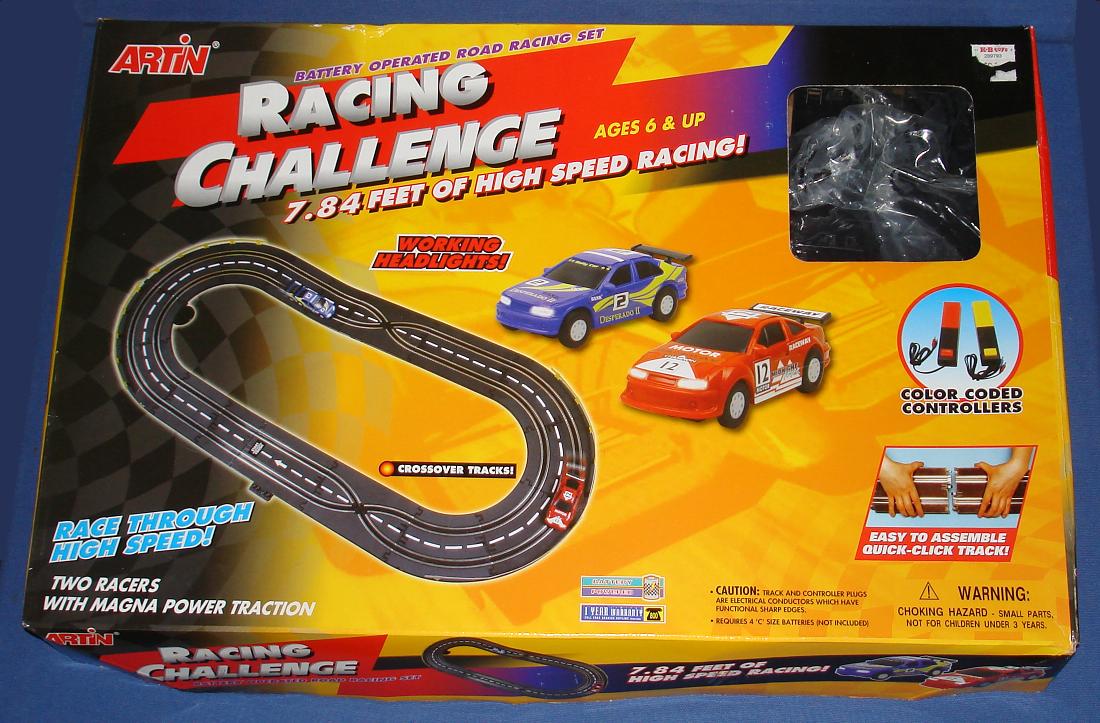 Artin 1:43 Scale Racing Challenge Slot Car Set Box