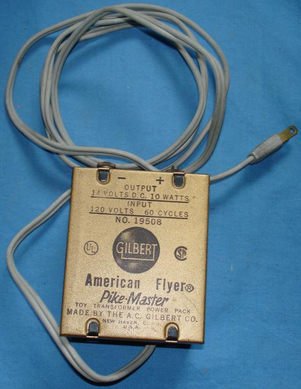 Gilbert American Flyer Pikemaster SlotCar Racing Toy Transformer 19508