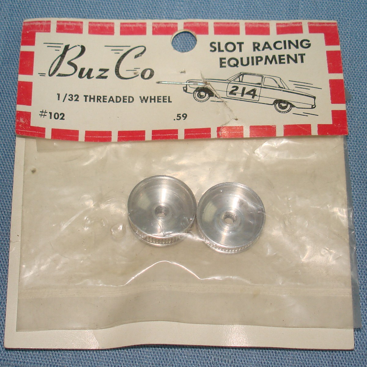 BuzCo 1:32 Slot Car Racing Chassis Equipment Aluminum Threaded Wheels #102 BuzCo 1:32 Slot Car Racing Chassis Equipment Aluminum Threaded Wheels #102