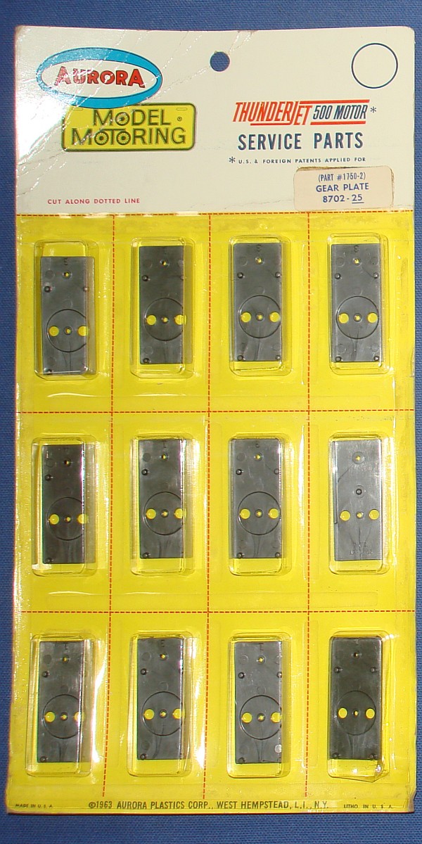 Aurora Super Model Motoring 1:48 O Gauge Slot Car Chassis Parts 8702 Gear Plate 1750-2 Aurora Super Model Motoring 1:48 O Gauge Slot Car Chassis Parts 8702 Gear Plate 1750-2