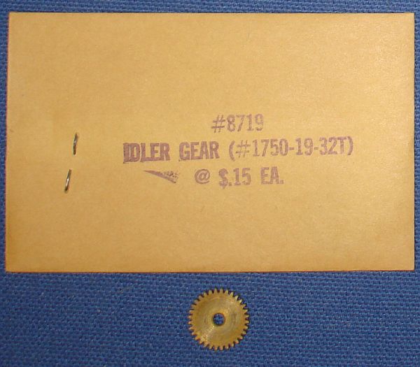 Aurora Super Model Motoring 1:48 O Gauge Slot Car Chassis Parts 8719 Idler Gear 1750-19-32T Aurora Super Model Motoring 1:48 O Gauge Slot Car Chassis Parts 8719 Idler Gear 1750-19-32T