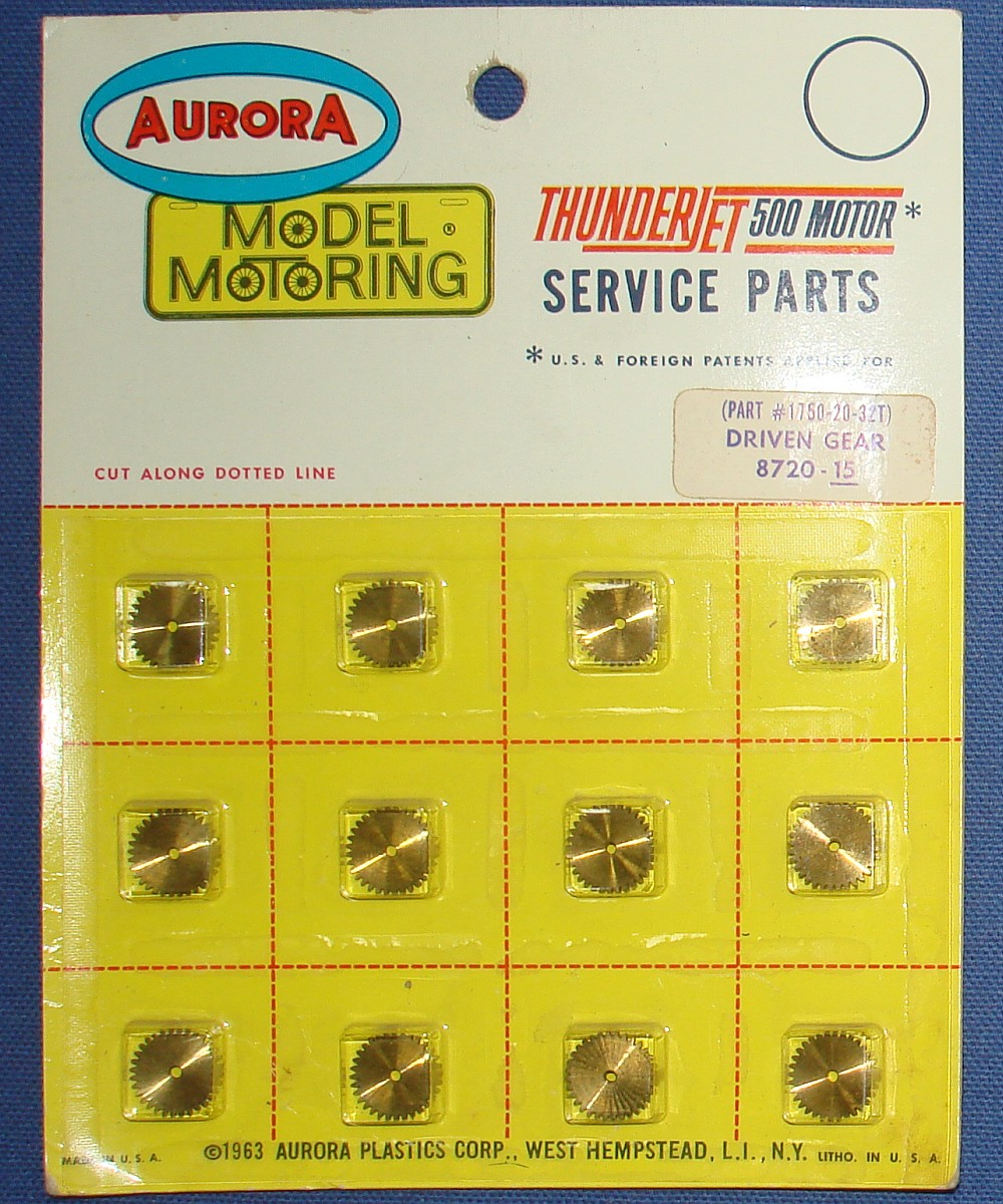 Aurora Super Model Motoring 1:48 O Gauge Slot Car Chassis Parts 8720 Driven Gear 1750-20-32T Aurora Super Model Motoring 1:48 O Gauge Slot Car Chassis Parts 8720 Driven Gear 1750-20-32T