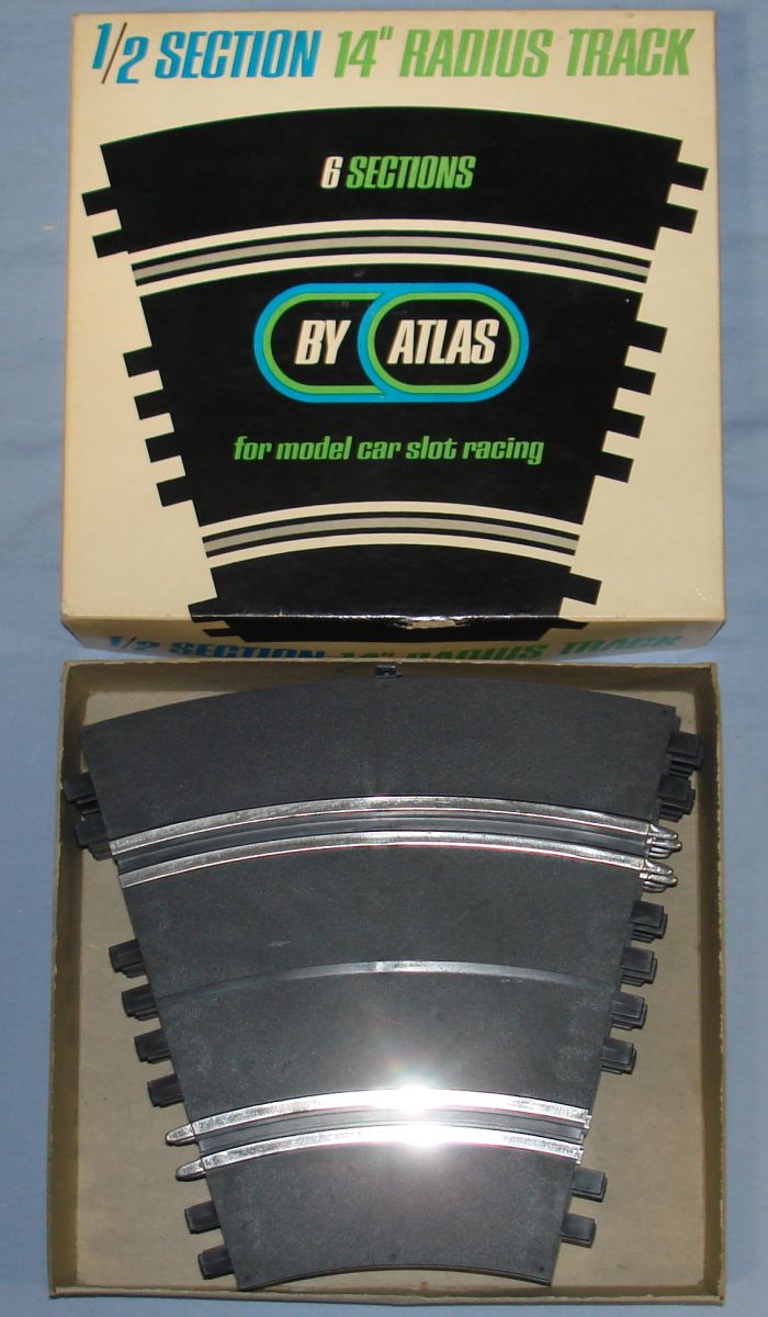 Atlas 124 132 Slot Car Racing Track 14 Inch Radius Half Curves #1534-498 Atlas 124 132 Slot Car Racing Track 14 Inch Radius Half Curves #1534-498