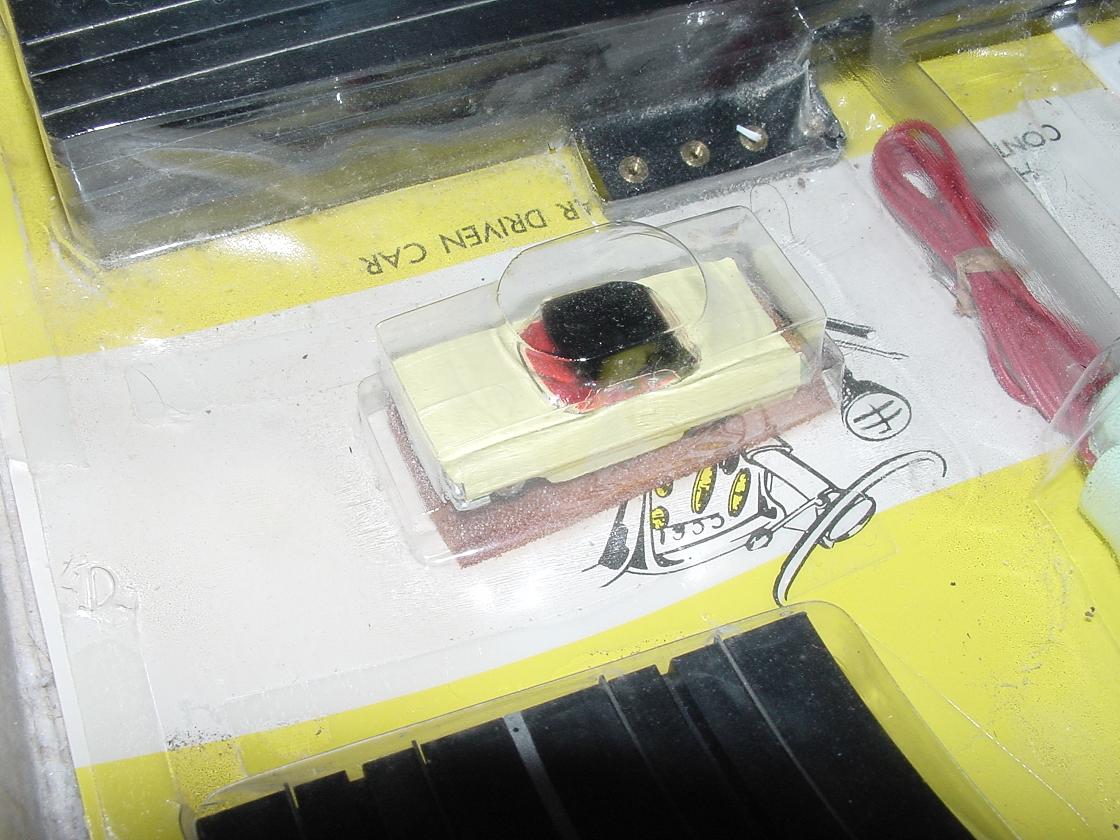 Atlas Pale Yellow Pontiac Gran Prix MOC Slot Car