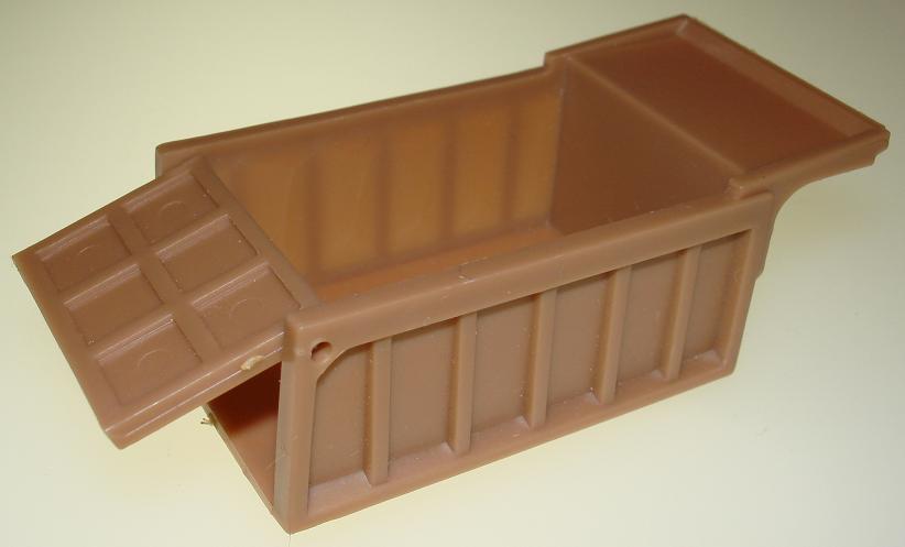 Aurora Prototype Tan Slot Car Dump Truck Bed Aurora Prototype Tan Slot Car Dump Truck Bed