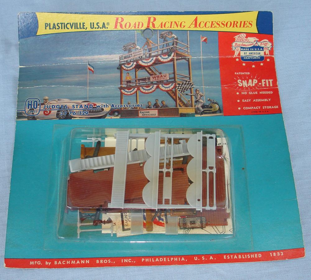 Bachmann Plasticville Road Racing Judges Stand HO Slot Car Layout Building Kit #3776 Bachmann Plasticville Road Racing Judges Stand HO Slot Car Layout Building Kit #3776