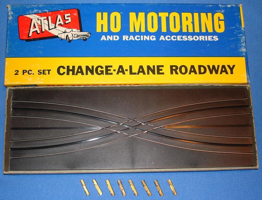 Atlas HO Motoring Slot Car Racing Change A Lane Track #1228 Atlas HO Motoring Slot Car Racing Change A Lane Track #1228