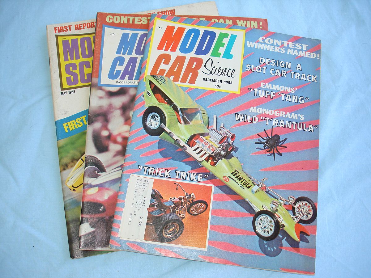 1968 Model Car Science Magazine Lot May September December 1968 Model Car Science Magazine Lot May September December