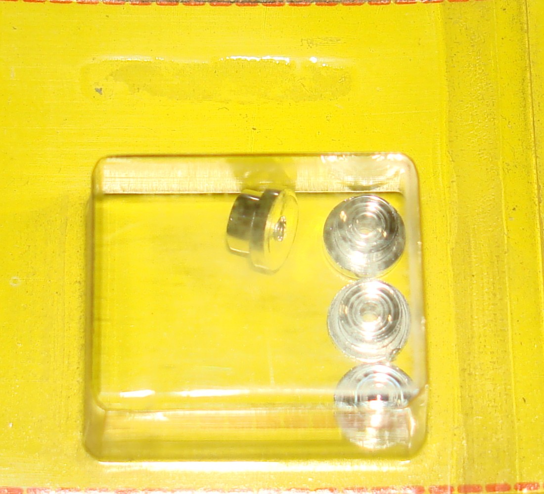 Aurora HO Slot Car Racing Chassis Replacement Parts Chrome Wheel Hubs #8316 MOC Aurora HO Slot Car Racing Chassis Replacement Parts Chrome Wheel Hubs #8316 MOC