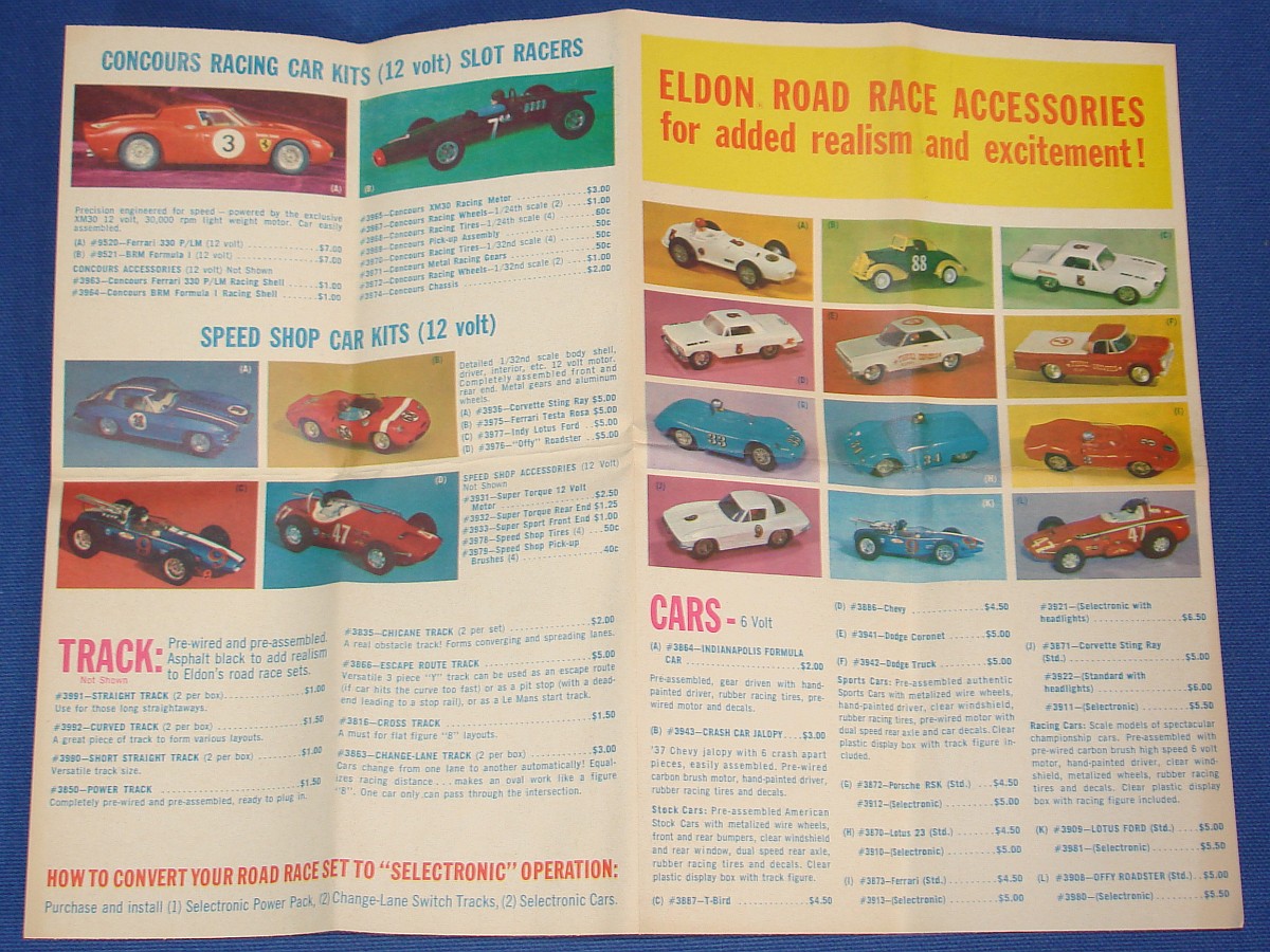 Eldon 1/32 Electric Road Racing Slot Car Accessories 1:32 Scale Paperwork & Order Blank Eldon 1/32 Electric Road Racing Slot Car Accessories 1:32 Scale Paperwork & Order Blank