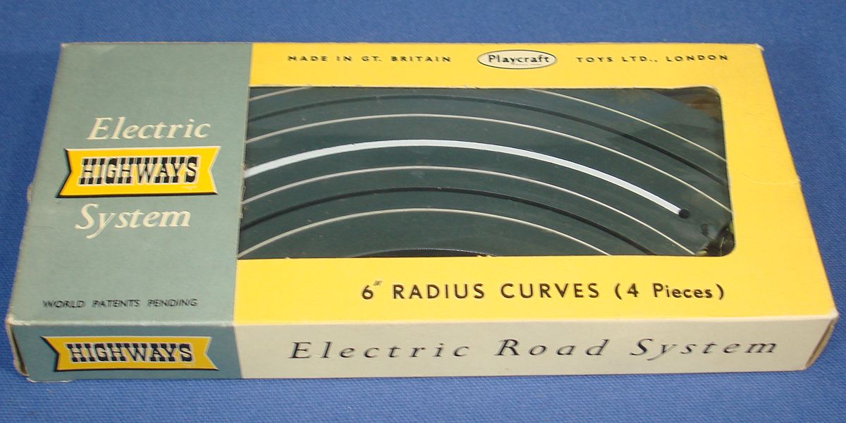 Vintage Playcraft Toys Model Motoring Electric Highways System Track 6 Inch Radius Curves #3002 Vintage Playcraft Toys Model Motoring Electric Highways System Track 6 Inch Radius Curves #3002