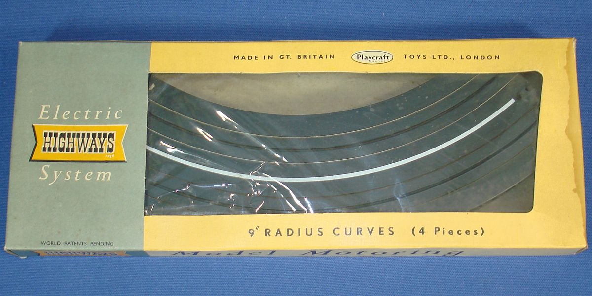 Vintage Playcraft Toys Model Motoring Electric Highways System Track 9 Inch Radius Curves #3001 Vintage Playcraft Toys Model Motoring Electric Highways System Track 9 Inch Radius Curves #3001