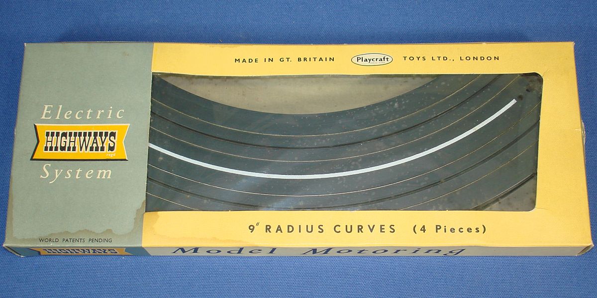 Vintage Playcraft Toys Model Motoring Electric Highways System Track 9 Inch Radius Curves #3001 Vintage Playcraft Toys Model Motoring Electric Highways System Track 9 Inch Radius Curves #3001