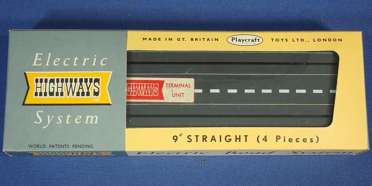 Vintage Playcraft Toys Model Motoring Electric Highways System Track 9 Inch Straights #3003 Vintage Playcraft Toys Model Motoring Electric Highways System Track 9 Inch Straights #3003