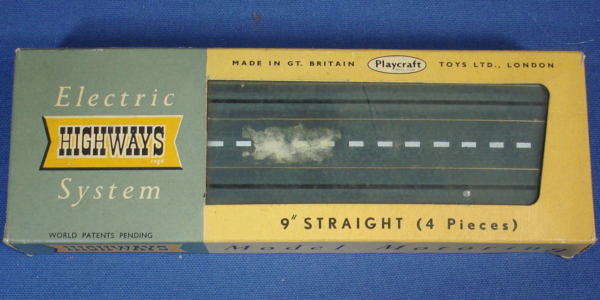Vintage Playcraft Toys Model Motoring Electric Highways System Track 9 Inch Straights #3003 Vintage Playcraft Toys Model Motoring Electric Highways System Track 9 Inch Straights #3003