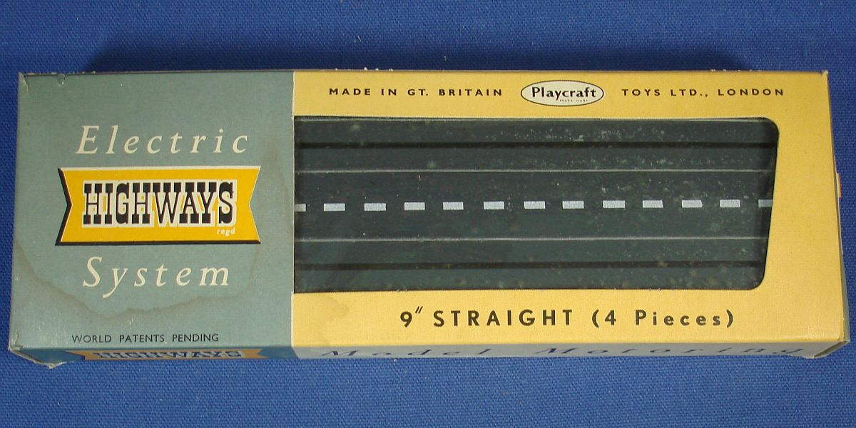 Vintage Playcraft Toys Model Motoring Electric Highways System Track 9 Inch Straights #3003 Vintage Playcraft Toys Model Motoring Electric Highways System Track 9 Inch Straights #3003