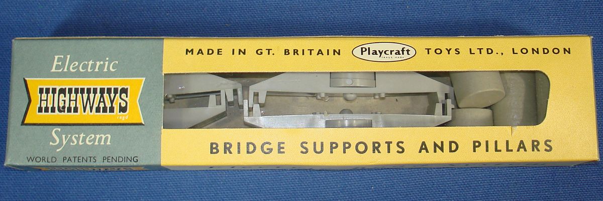 Vintage Playcraft Toys Model Motoring Electric Highways System Bridge Supports & Pillars #3502 Vintage Playcraft Toys Model Motoring Electric Highways System Bridge Supports & Pillars #3502